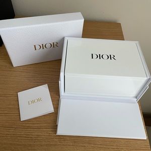NEW - Dior Vanity Mirror Storage Box Made w/ Lacquered Wood in Dior Branded Box